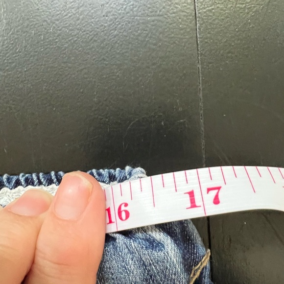 Aitailan Embroidered Flowers Loose Nine Points Jeans - M - Picture 8 of 9